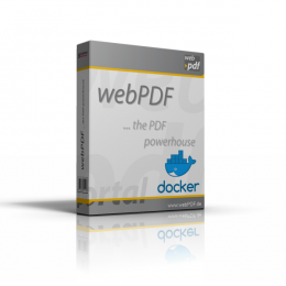 Porduktbox webPDF mit Docker