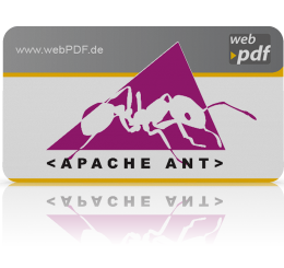 Apache Ant Logo mit webPDF Logo