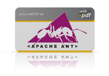 Apache Ant Logo mit webPDF Logo
